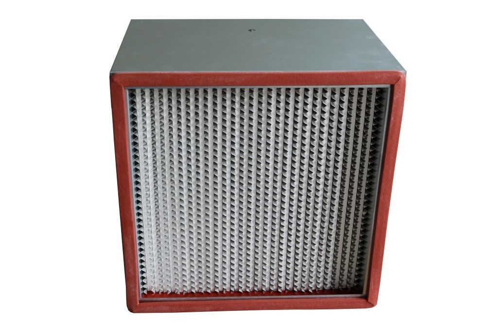 99% 0.3um tiefe gefaltete HEPA Filter-hohe Temperatur kundengebundene Größe