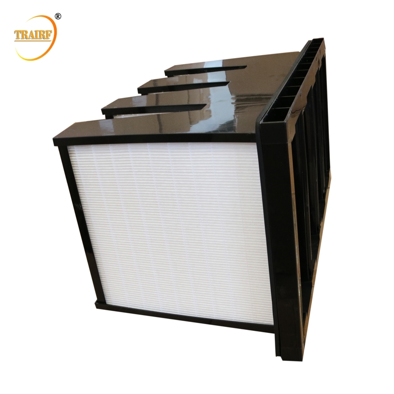 Bank-Luftfilter des HVAC-System-Reinraum-V mit ABS Plastikrahmen