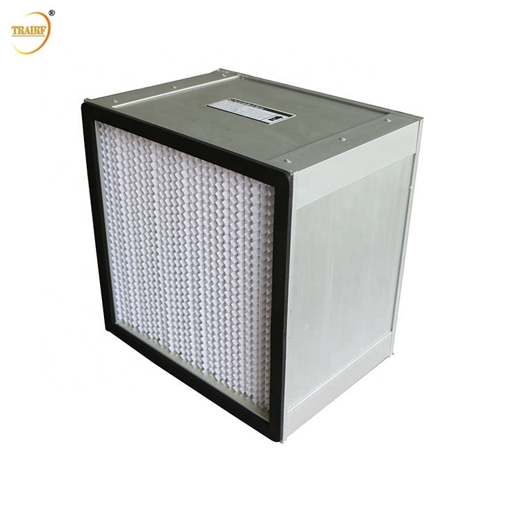 Galvanisierte Stahlrahmen-tiefe Falte HEPA filtern HEPA-Kasten-Filter 4KG