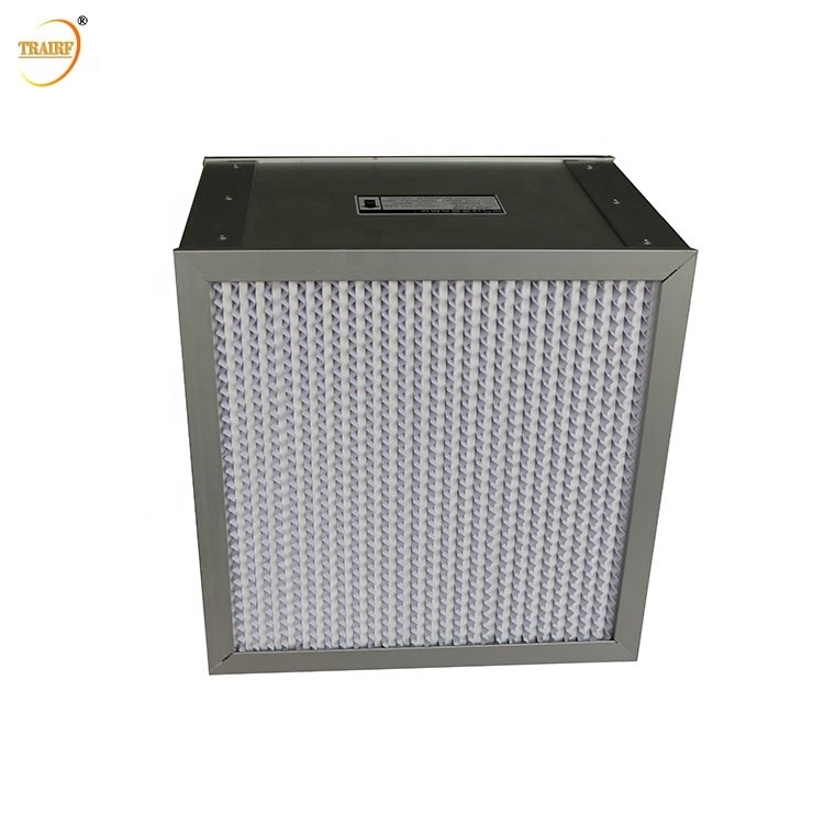Galvanisierte Stahlrahmen-tiefe Falte HEPA filtern HEPA-Kasten-Filter 4KG