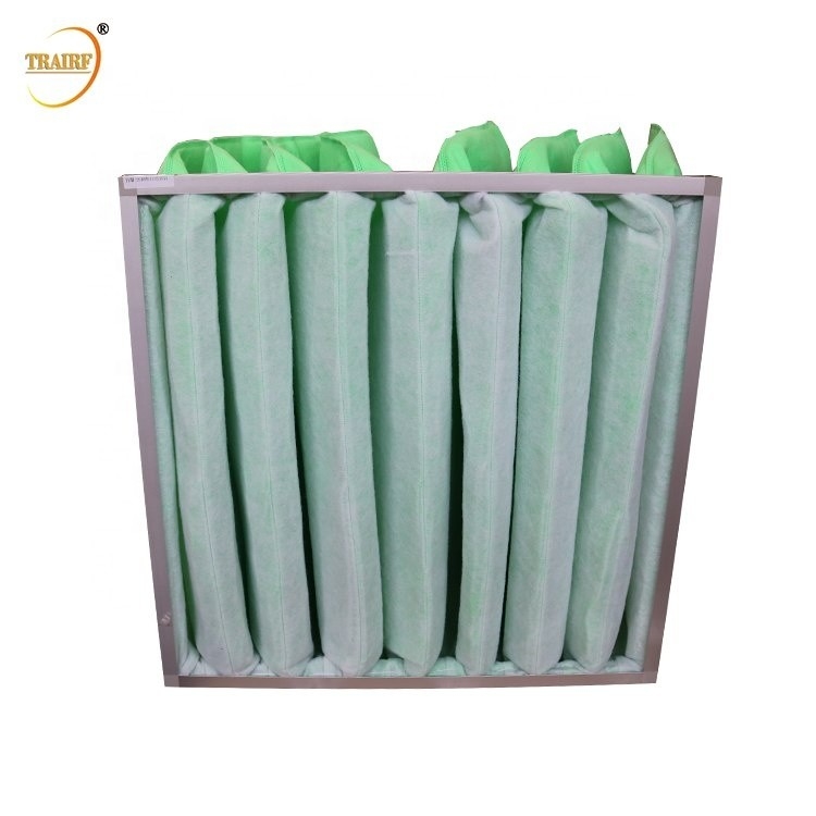 50Pa galvanisierte Rahmen-Klimaanlagen-Beutelfilter-Fiberglas-Luftfilter