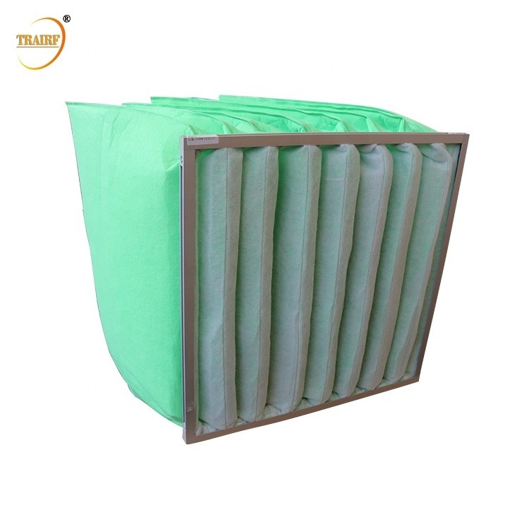 50Pa galvanisierte Rahmen-Klimaanlagen-Beutelfilter-Fiberglas-Luftfilter