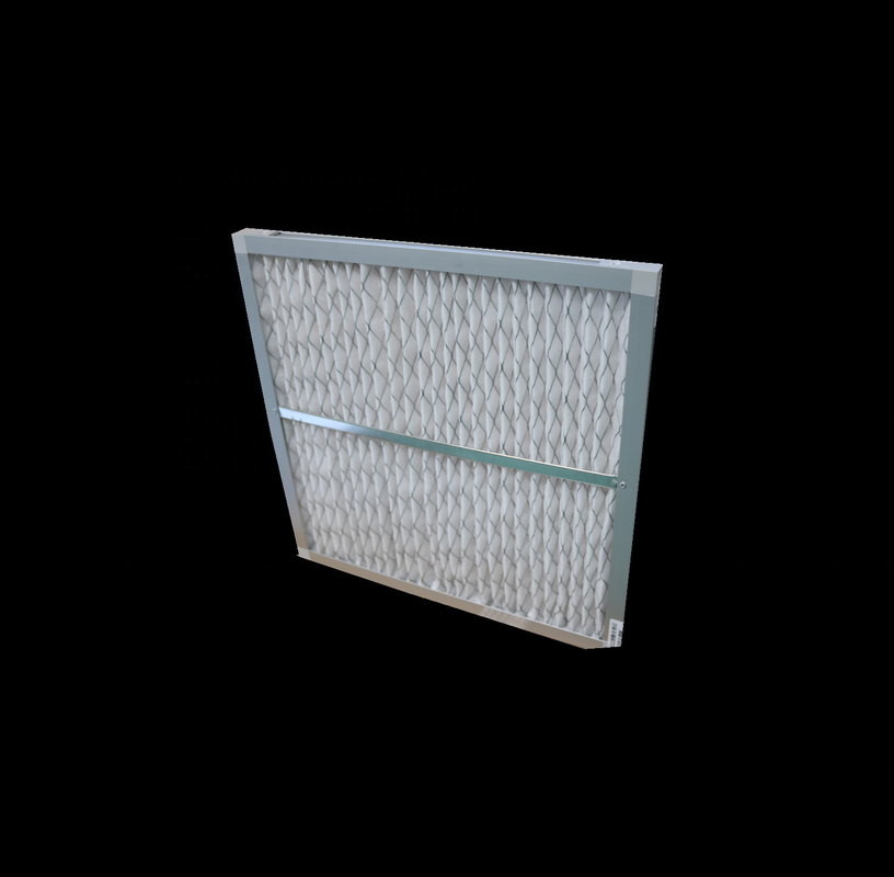 Galvanisierter Rahmen G4 faltete Platten-Luftfilter für Lüftungsanlage