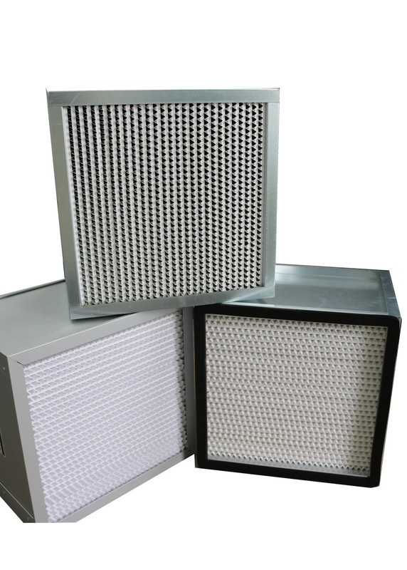 Galvanisierter Stahltiefer Filter des rahmen-0.3um der Falten-HEPA für Reinigungs-Raum