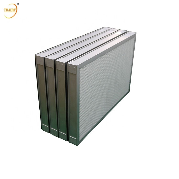 Des Aluminiumlegierungs-Rahmen-HEPA Luftfilter H11 H12 H13 H14 U15 U16 U17 Filter-Faser-Glas-der Medien-HEPA