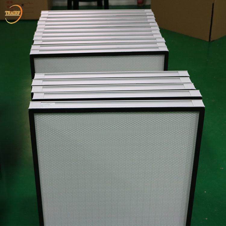 Fan-Filtrationseinheit Aluminiumlegierungs-Rahmen Hepa 14 Luftfilter-HEPA 0,3 Mikrometer