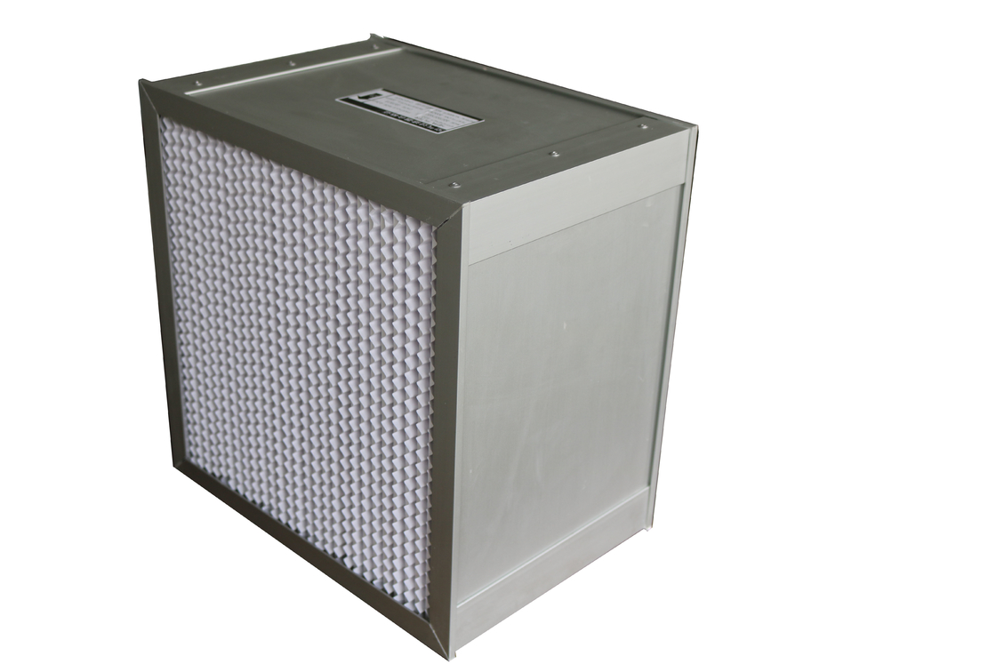 Tiefe Falte HEPA H14 EU13 EU14 filtern Fluss Hood Filter With Aluminium Foil