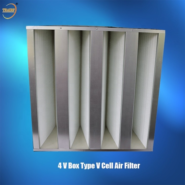 Des 0,5 Mikrometer-F9 Filter Metallspant-V der Bank-HEPA für Klimaanlagen