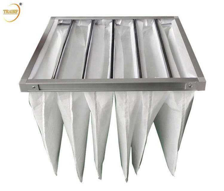 Nichtgewebtes Gewebe-Mikroglasfaser-Farben-Stand-Taschen-Luftfilter F7 F8 F9