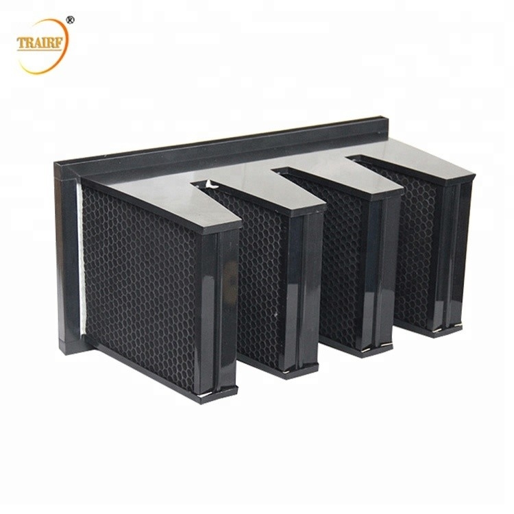 Bank-Luftfilter der Aktivkohle-0.3u des Luftfilter-V 800-4200 CMB/H