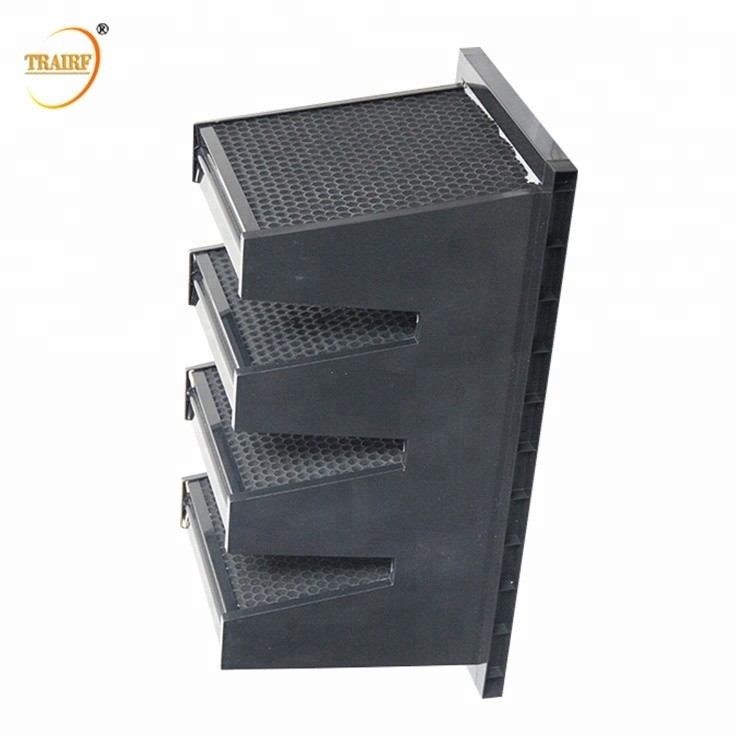 Bank-Luftfilter der Aktivkohle-0.3u des Luftfilter-V 800-4200 CMB/H