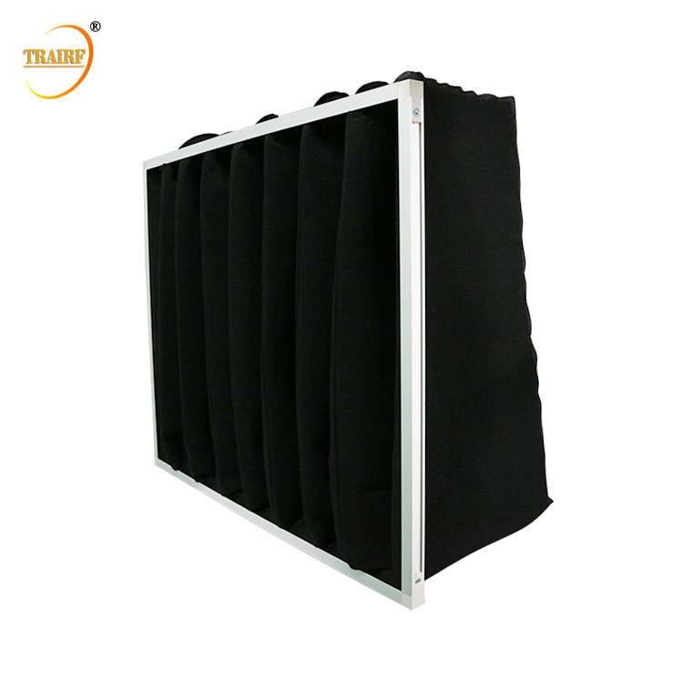 70% schwarzer Kohlenstoff aktivierte Taschen-Luftfilter für HVAC-System