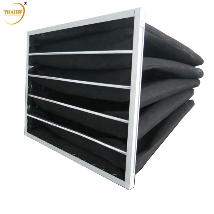 Aluminiumlegierungs-Rahmen HVAC-Taschen-Aktivkohle-Luftfilter Ordor-Abbau