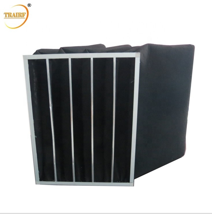 Aluminiumlegierungs-Rahmen HVAC-Taschen-Aktivkohle-Luftfilter Ordor-Abbau