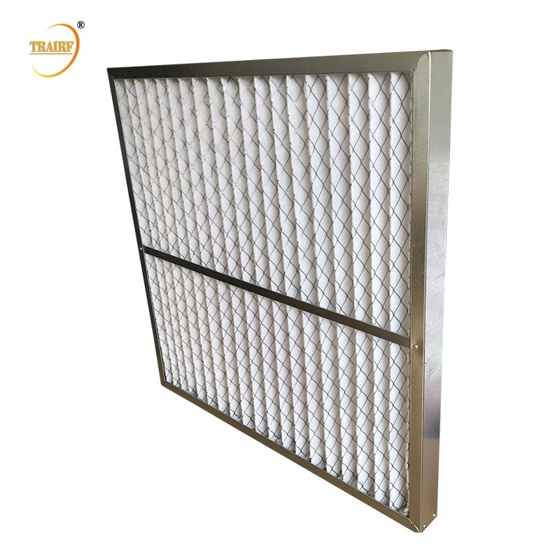 Faltete Aluminiumklimaanlage des rahmen-G4 Platten-Filter 0.5micro