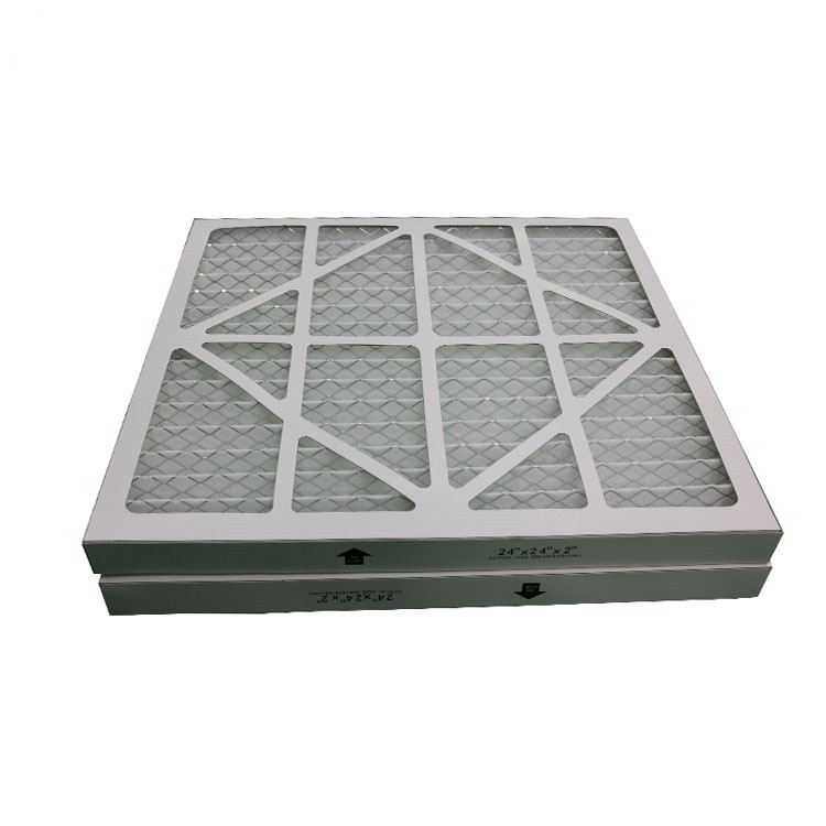 Luftfilter 80% der Feuchtigkeitsbeständigkeits-M5 Pappe gefaltete der Platten-AHU vor relative Feuchtigkeit
