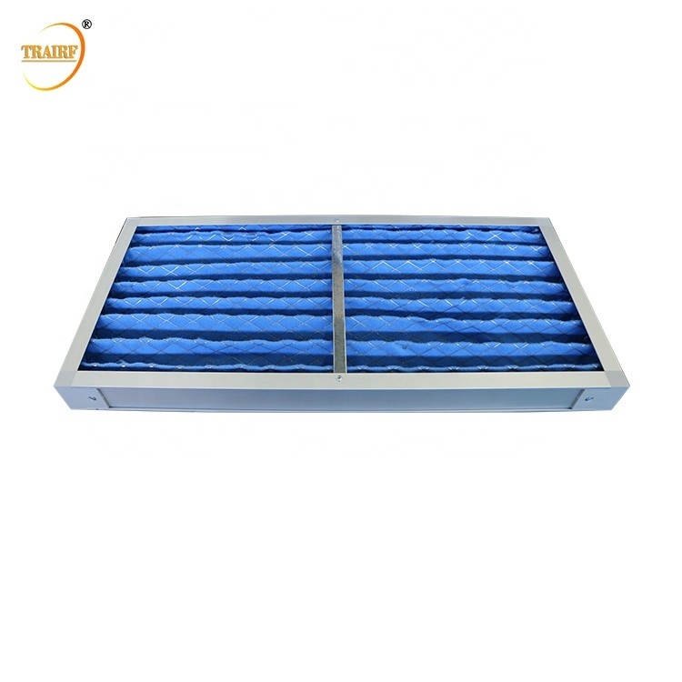 Synthetische Filter-Baumwolle der 10 Mikrometer-Staub-Kollektor G4 faltete Platten-Luftfilter