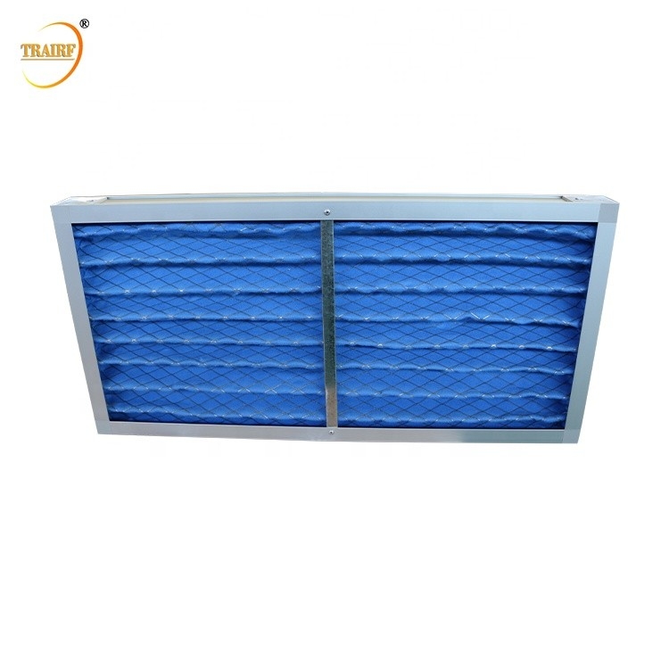 Synthetische Filter-Baumwolle der 10 Mikrometer-Staub-Kollektor G4 faltete Platten-Luftfilter