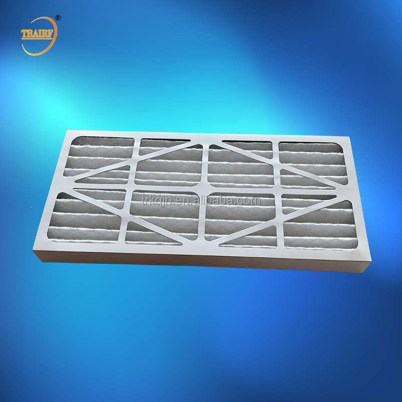 Luftfilter 80% der Feuchtigkeitsbeständigkeits-M5 Pappe gefaltete der Platten-AHU vor relative Feuchtigkeit