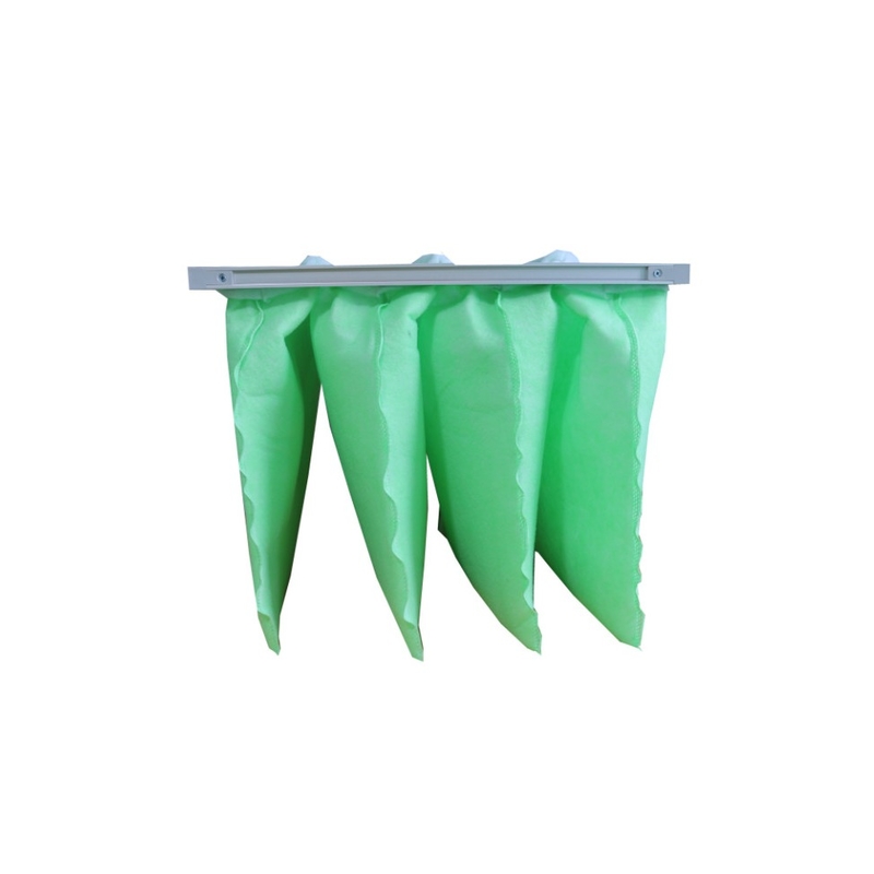 Niedrigerer Widerstand 4 Taschen pulverisieren beschichtende Taschen-Luftfilter 65Pa