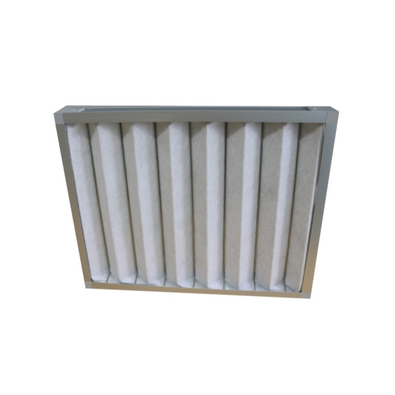 Aluminiumrahmen G4 faltete Platten-Luftfilter-niedrigeren Widerstand