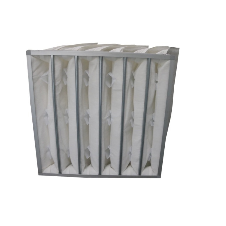 Taschenluftfilter aus synthetischen Fasern mit hoher Luftdurchsatz-Filtrationseffizienz F5-F9
