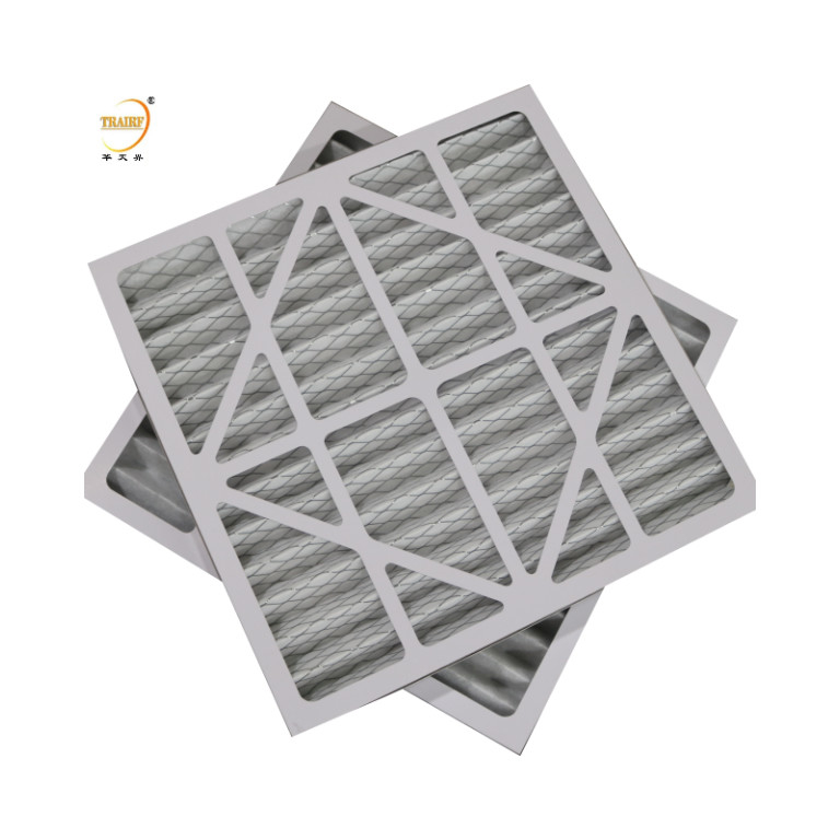 G4-Rahmen Industriekartonluftvorfilter Pleißplattenluftfilter