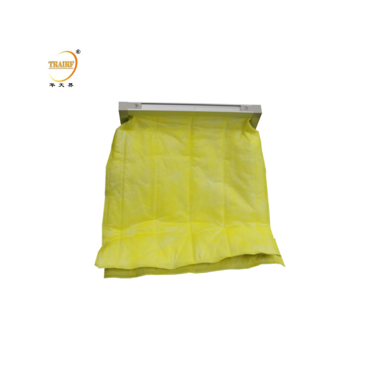 F5 Luftfilter mit mittlerem Wirkungsgrad Taschenfilter mit galvanisiertem Rahmen