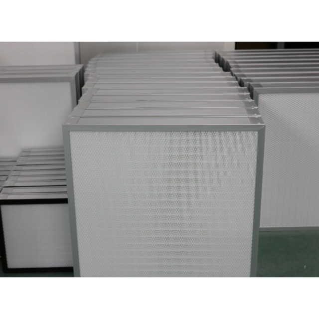 H13 H14 Wirkungsgrad Mini-Pleat-Hepa-Luftfilter für Lüftungssystem oder Laminar-Flusskappe