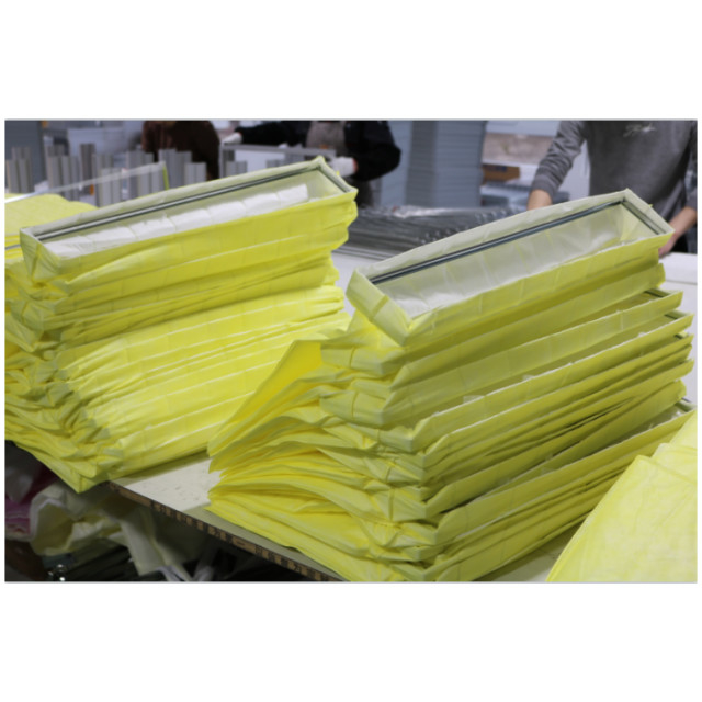 Taschenfilter aus synthetischen Fasern 6 Taschen Taschenmedien