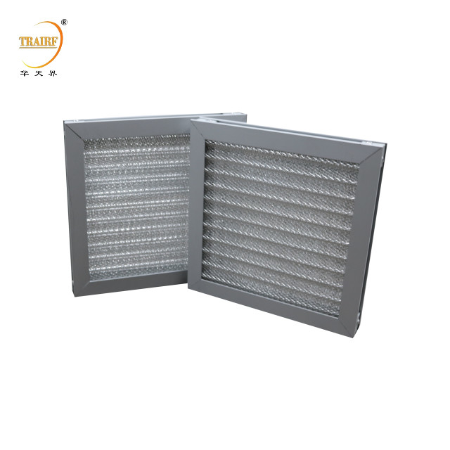 Metallwaschbares Wellglas aus Aluminium, Vorluftfilter für Reinigungsgeräte