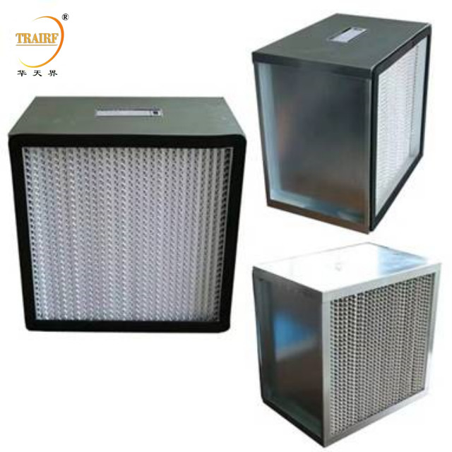 Aluminiumrahmen Mini-Pleated Panel HEPA-Filter H10 H11 H12 H13 Laminar Flow Hood Hepa-Filter